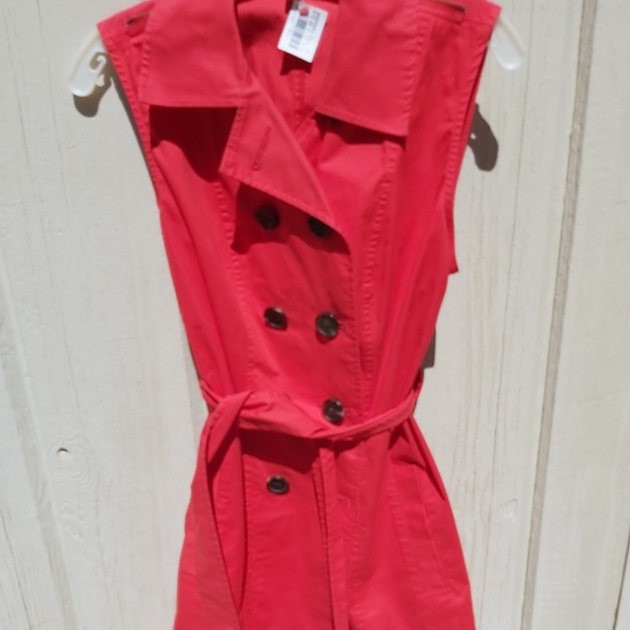 Woman red coat size 4 - Picture 2 of 4